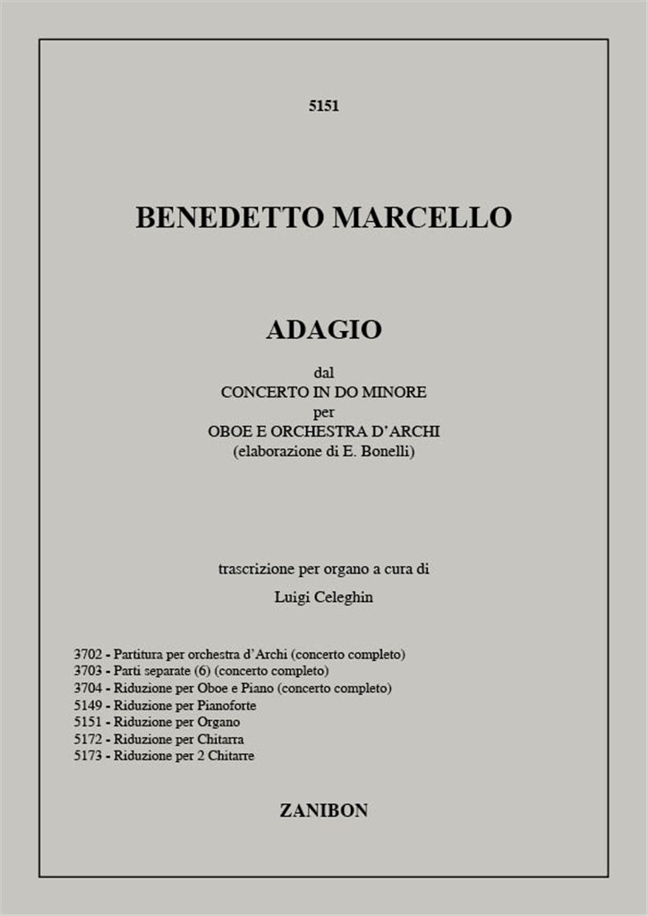 Adagio Dal Concerto In Do Minore Per Oboe E